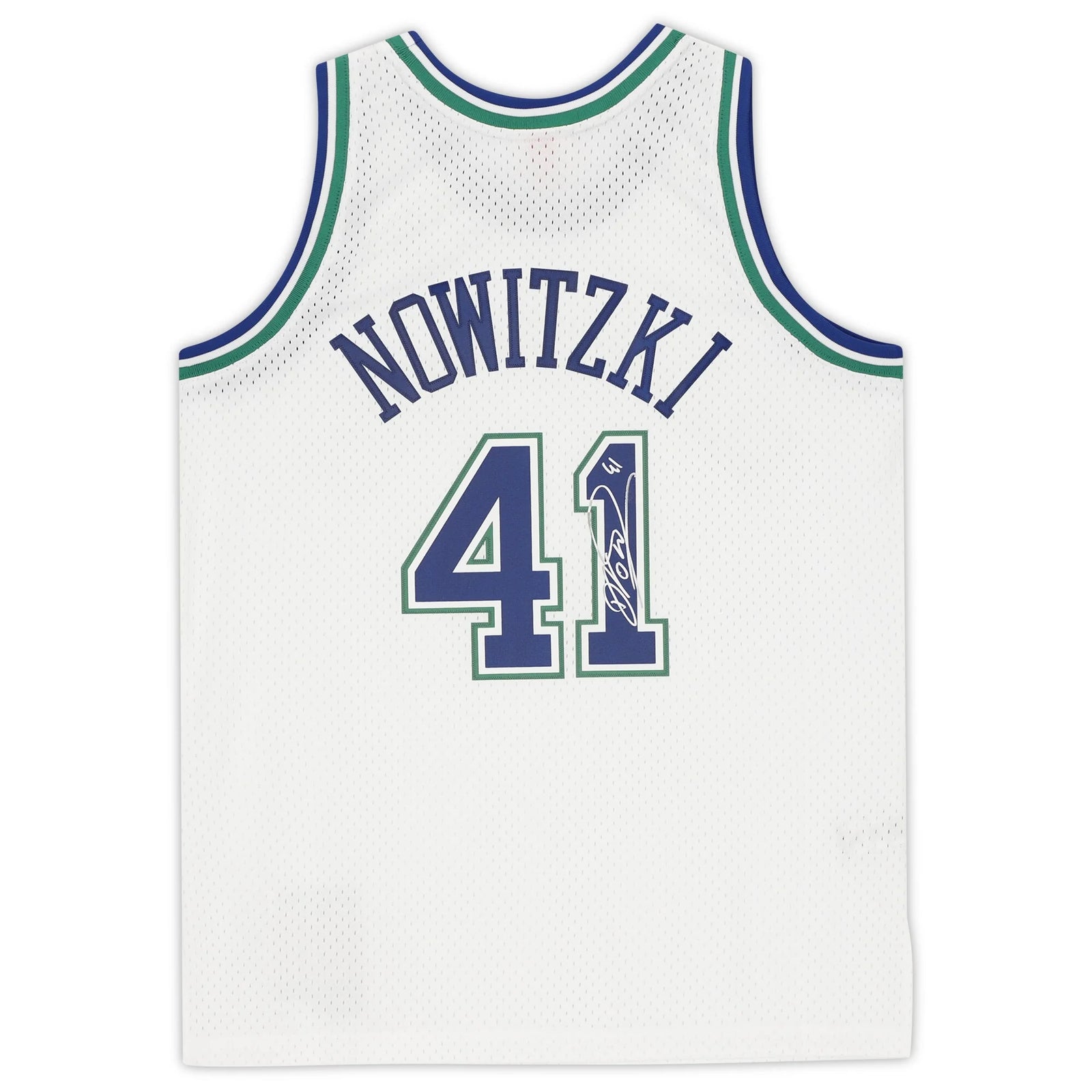 Dirk Nowitzki Signed Dallas Mavericks White Nike 1998 Swingman Jersey | Authenticated