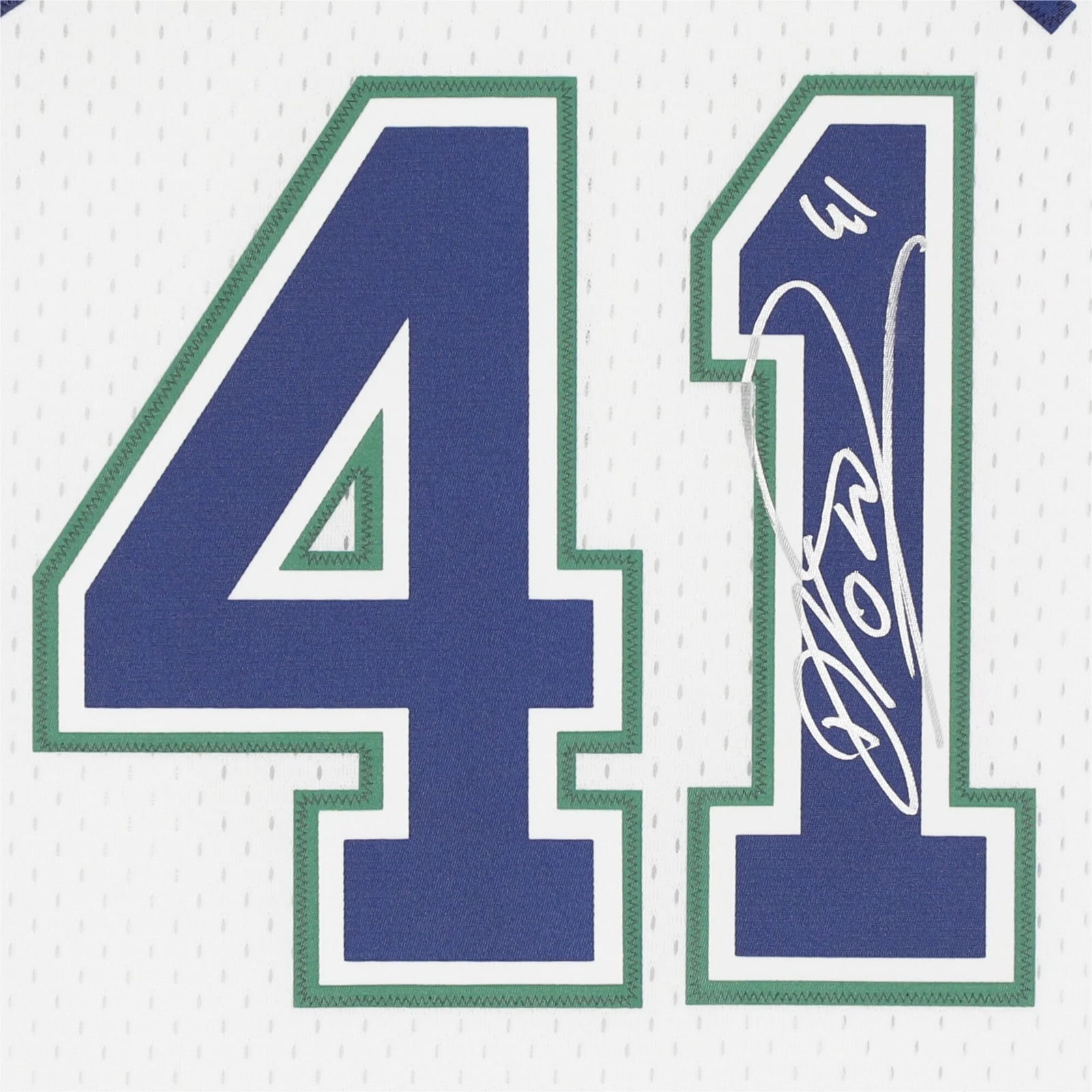 Dirk Nowitzki Signed Dallas Mavericks White Nike 1998 Swingman Jersey | Authenticated