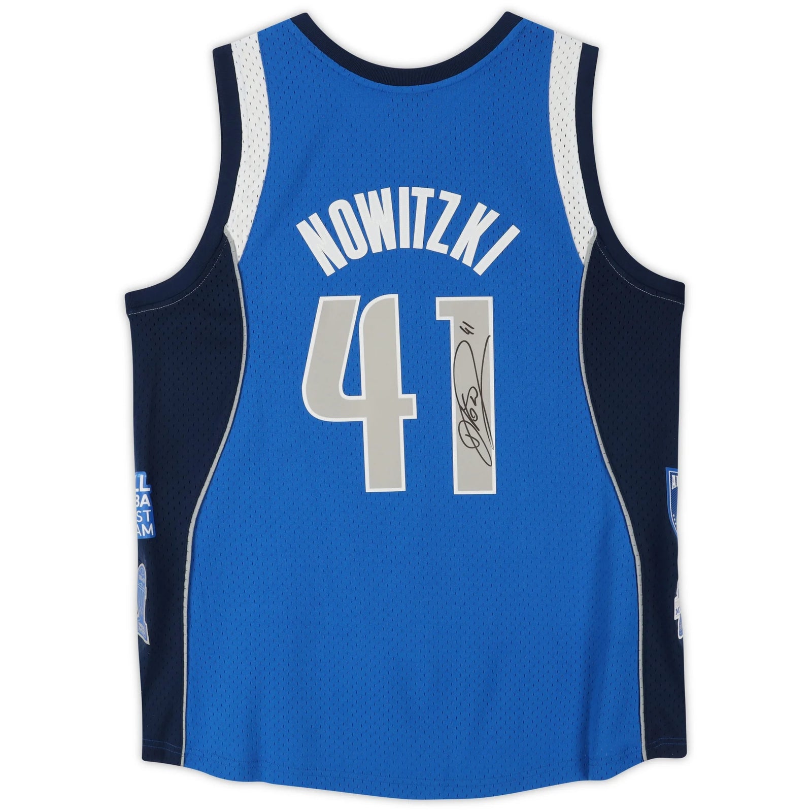 Dirk Nowitzki Signed Dallas Mavericks Royal Blue Mitchell & Ness Jersey | Hall of Fame