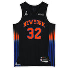 Karl-Anthony Towns New York Knicks Autographed Fanatics Authentic Black Jordan Brand 2025-26 Statement Edition Authentic Jersey