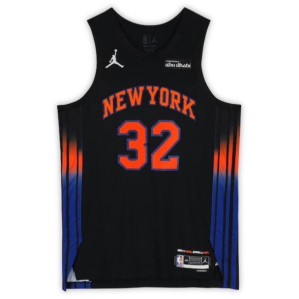 Karl-Anthony Towns New York Knicks Autographed Fanatics Authentic Black Jordan Brand 2025-26 Statement Edition Authentic Jersey