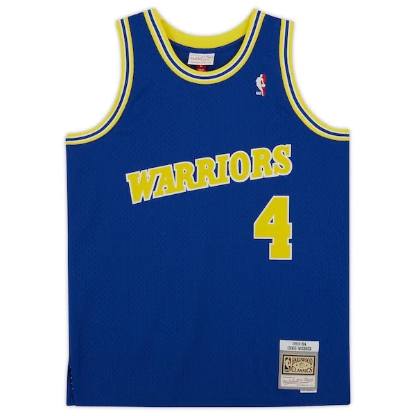 Chris Webber Signed Warriors 1993-94 Jersey | ROY Inscription