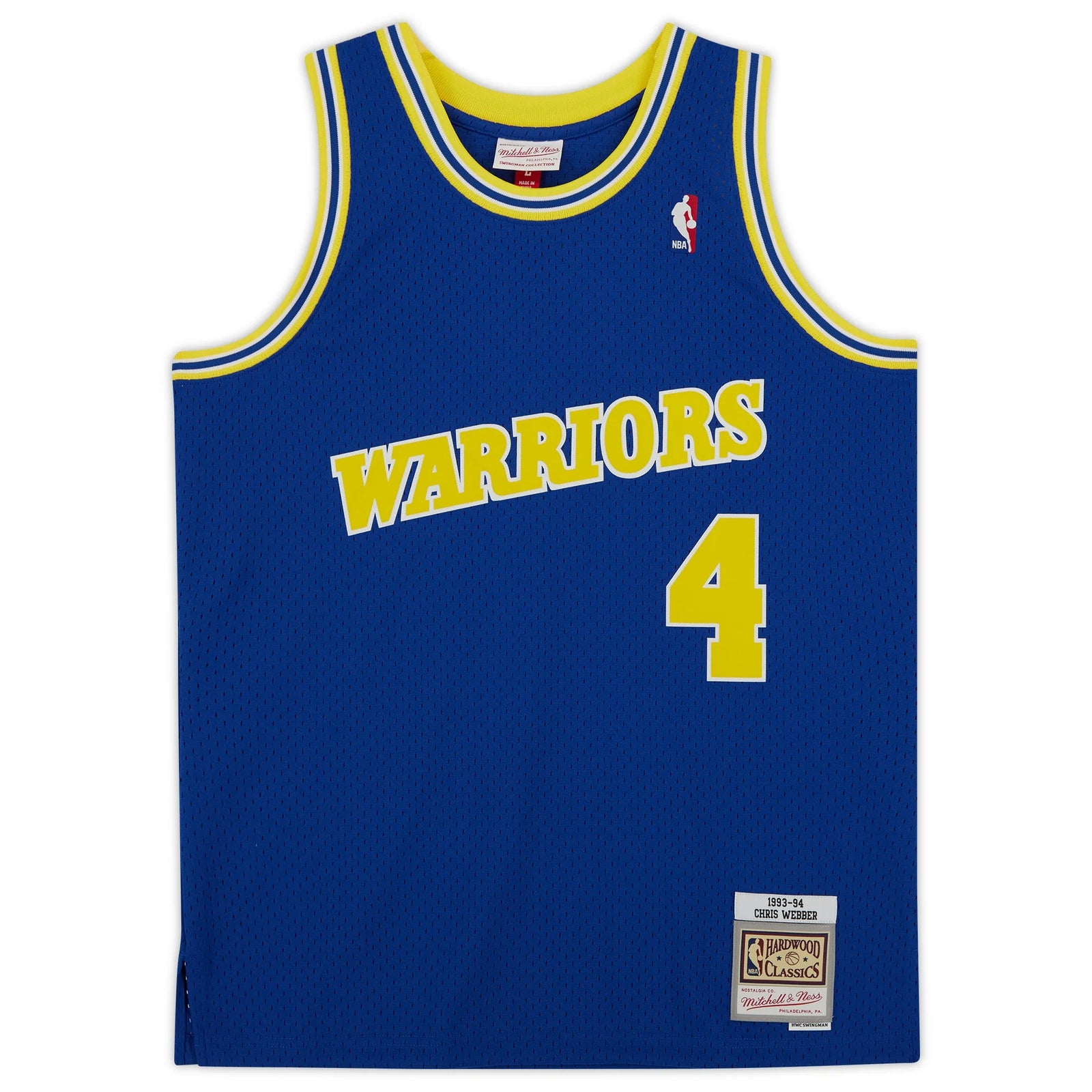 Chris Webber Signed Warriors 1993-94 Jersey | ROY Inscription