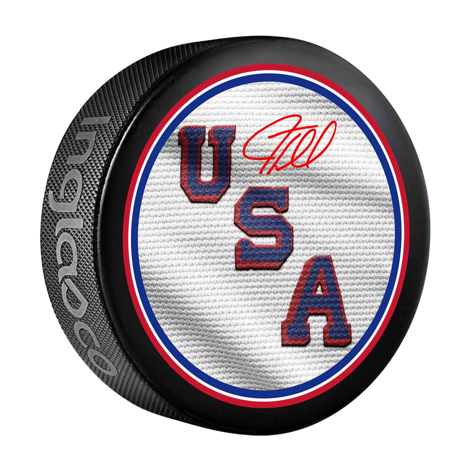J.T. Miller Team USA Autographed Fanatics Authentic 2026 Winter Olympics Hockey Puck - The Ballers Bank