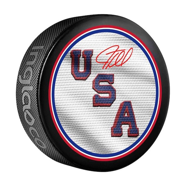 J.T. Miller Team USA Autographed Fanatics Authentic 2026 Winter Olympics Hockey Puck - The Ballers Bank