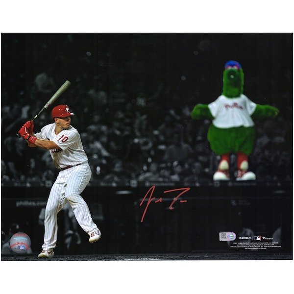 J.T. Realmuto Philadelphia Phillies Fanatics Authentic Autographed 11" x 14" Phillie Phanatic Spotlight Photograph - The Ballers Bank