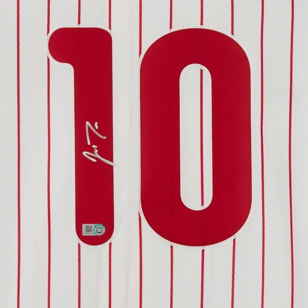 J.T. Realmuto Philadelphia Phillies Fanatics Authentic Autographed White Nike Replica Jersey - The Ballers Bank