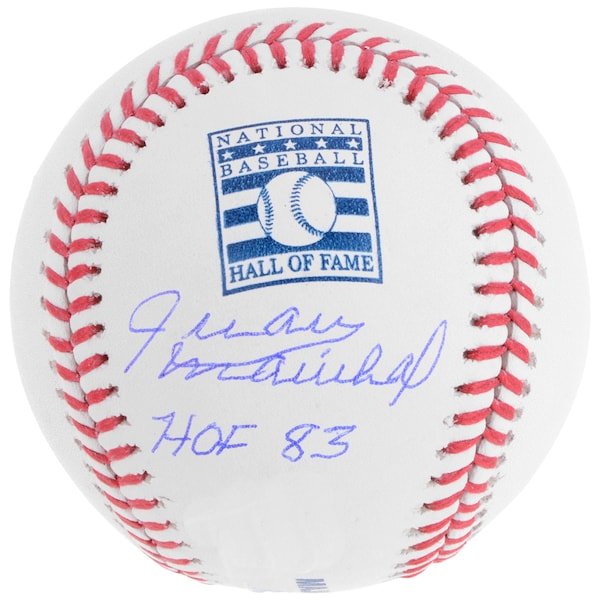 Juan Marichal San Francisco Giants Fanatics Authentic Autographed Hall of Fame Logo Baseball with "HOF 83" Inscription - The Ballers Bank