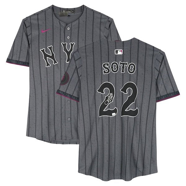 Juan Soto New York Mets Autographed Fanatics Authentic Nike 2024 City Connect Limited Jersey - The Ballers Bank
