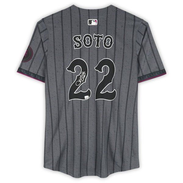 Juan Soto New York Mets Autographed Fanatics Authentic Nike 2024 City Connect Limited Jersey - The Ballers Bank