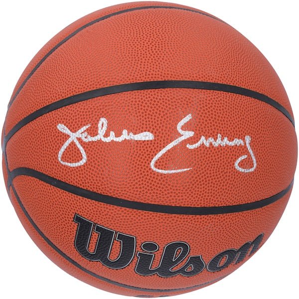 Julius Erving Philadelphia 76ers Autographed Fanatics Authentic Wilson Authentic Series Indoor/Outdoor Basketball - The Ballers Bank