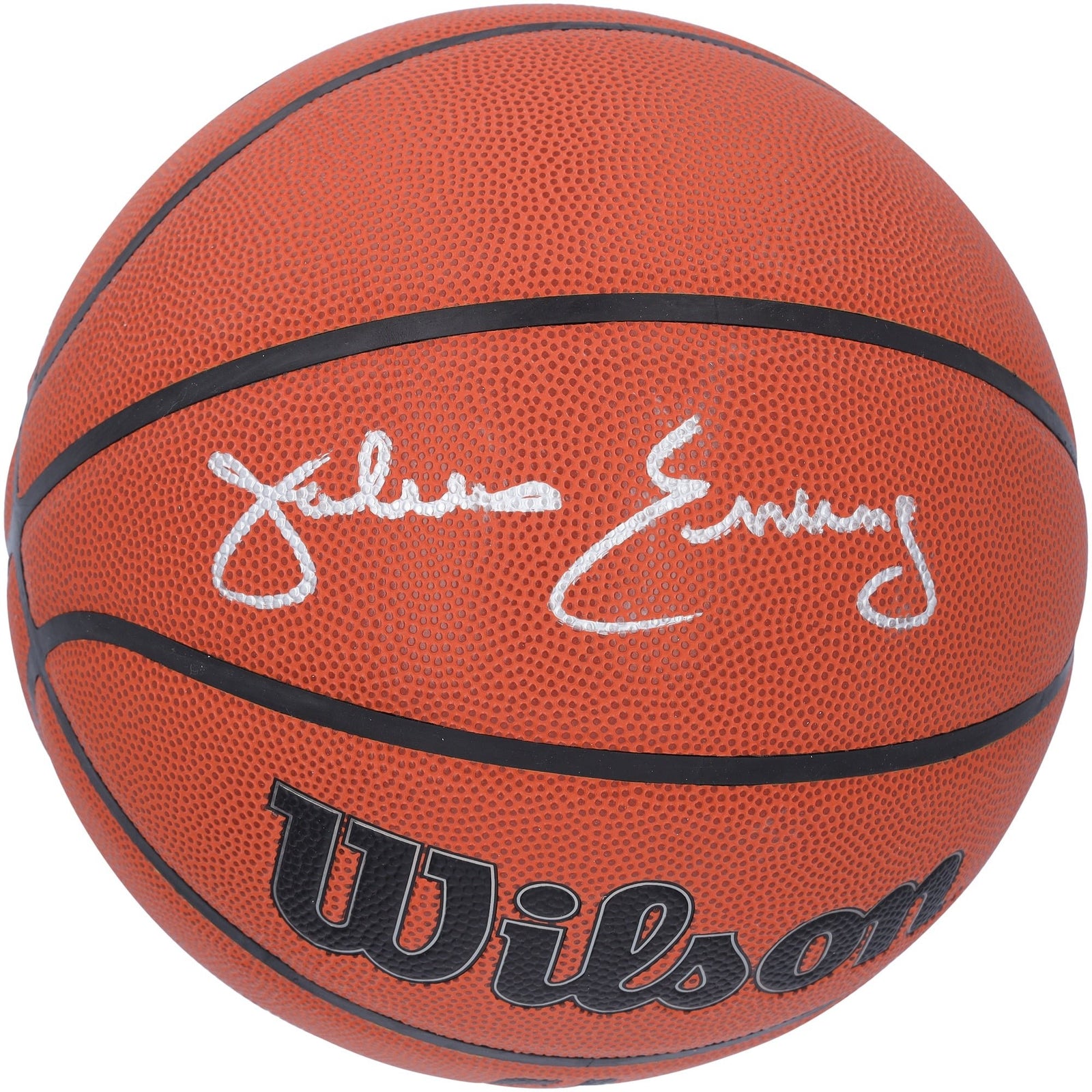 Julius Erving Philadelphia 76ers Autographed Fanatics Authentic Wilson Authentic Series Indoor/Outdoor Basketball - The Ballers Bank