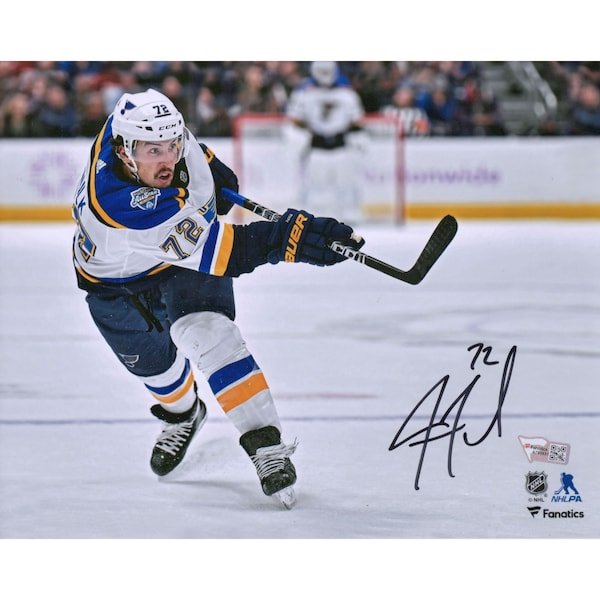 Justin Faulk St. Louis Blues Fanatics Authentic Autographed 8" x 10" White Jersey Shooting Photograph - The Ballers Bank