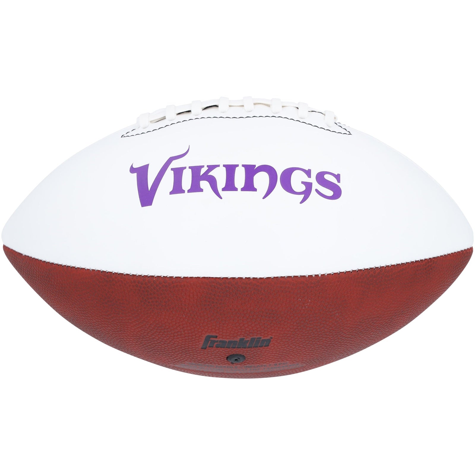 Justin Jefferson Minnesota Vikings Autographed Fanatics Authentic Franklin White Panel Football - The Ballers Bank