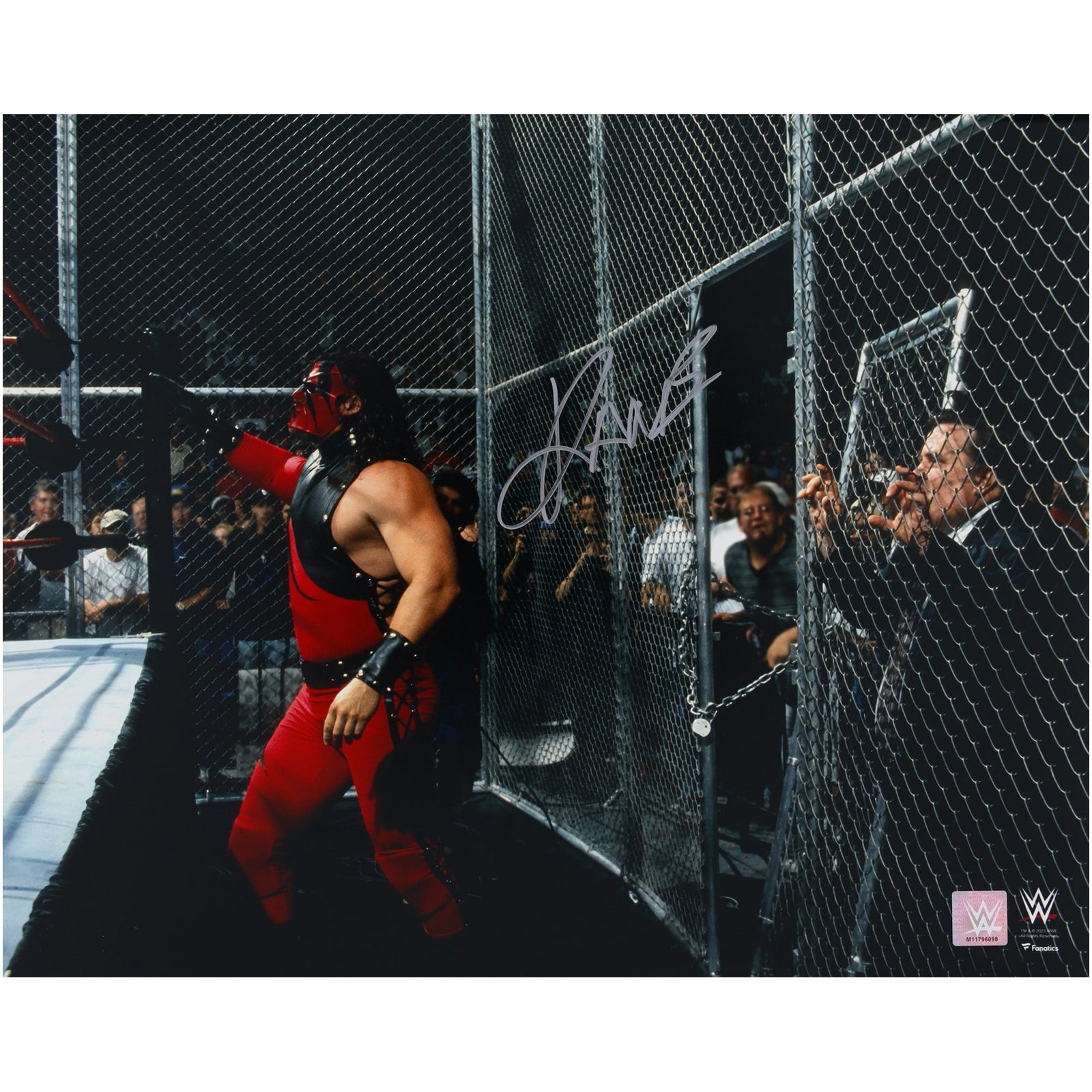 Kane WWE Autographed Fanatics Authentic 16" x 20" Bad Blood 1997 First Appearance Photograph - The Ballers Bank