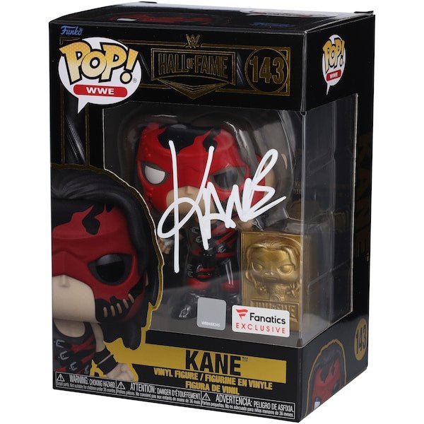 Kane WWE Autographed Fanatics Authentic Hall of Fame Fanatics Exclusive 143 Funko Pop! Figurine - The Ballers Bank