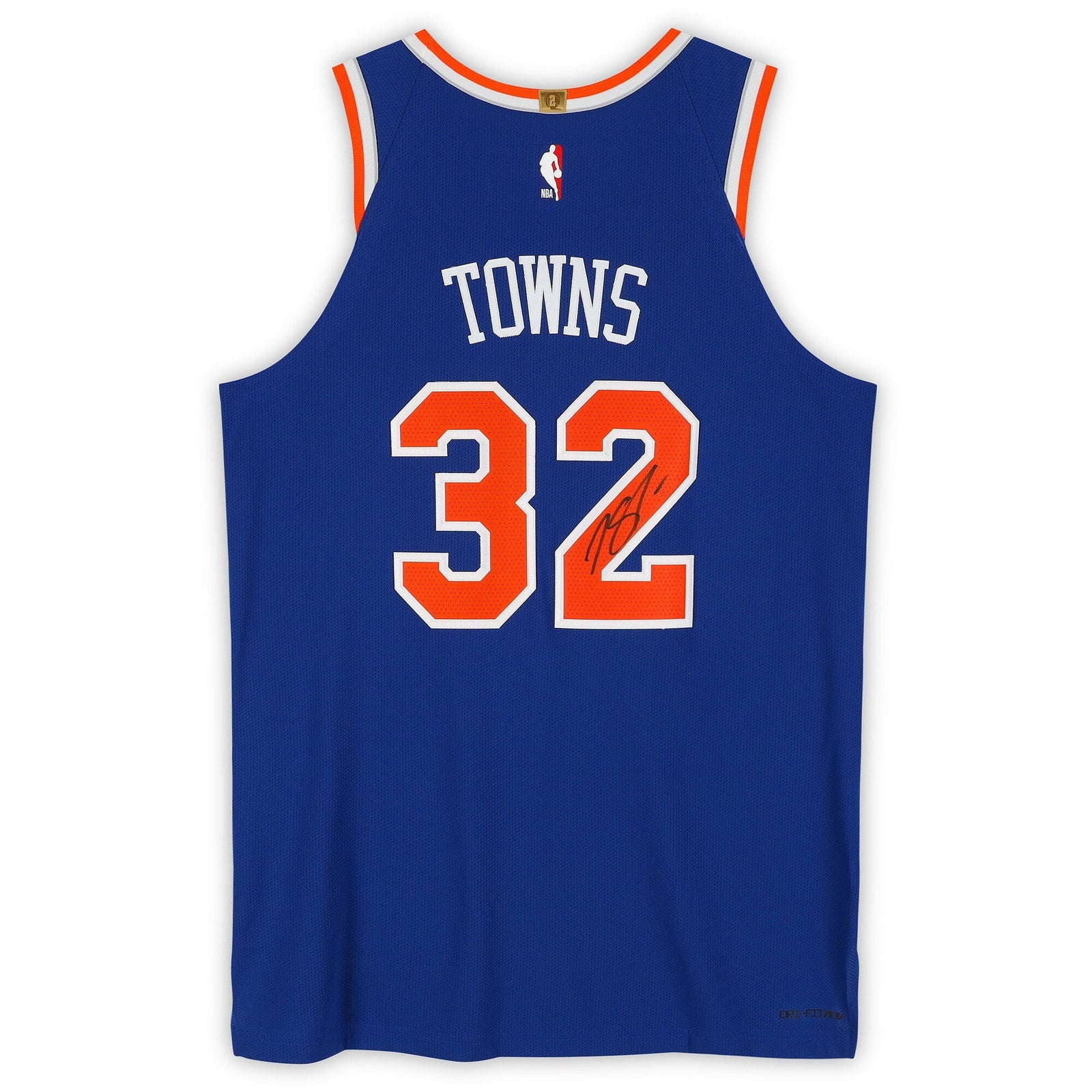 Karl - Anthony Towns New York Knicks Autographed Fanatics Authentic Blue Nike 2020 - 21 Icon Edition Authentic Jersey - The Ballers Bank