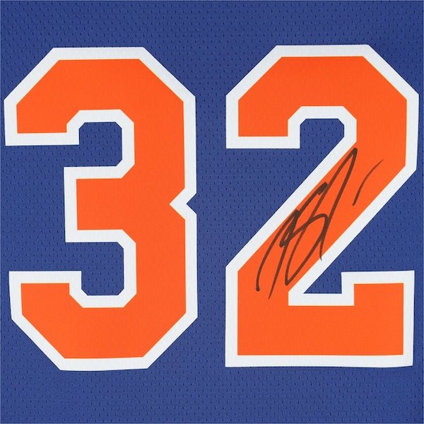 Karl - Anthony Towns New York Knicks Autographed Fanatics Authentic Nike Blue Icon Edition Swingman Jersey - The Ballers Bank