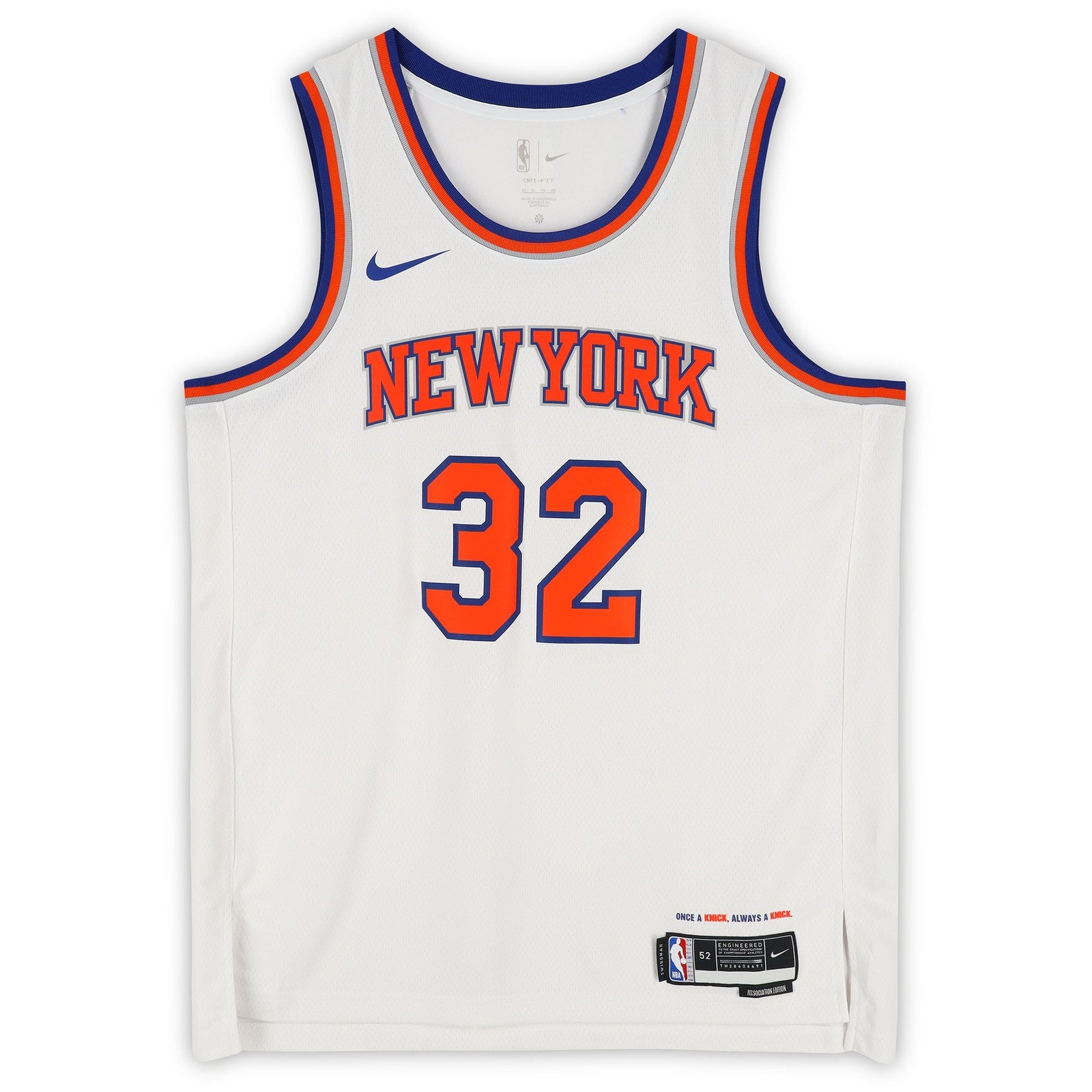 Karl - Anthony Towns New York Knicks Autographed Fanatics Authentic White Nike 2022 - 23 Association Edition Swingman Jersey - The Ballers Bank