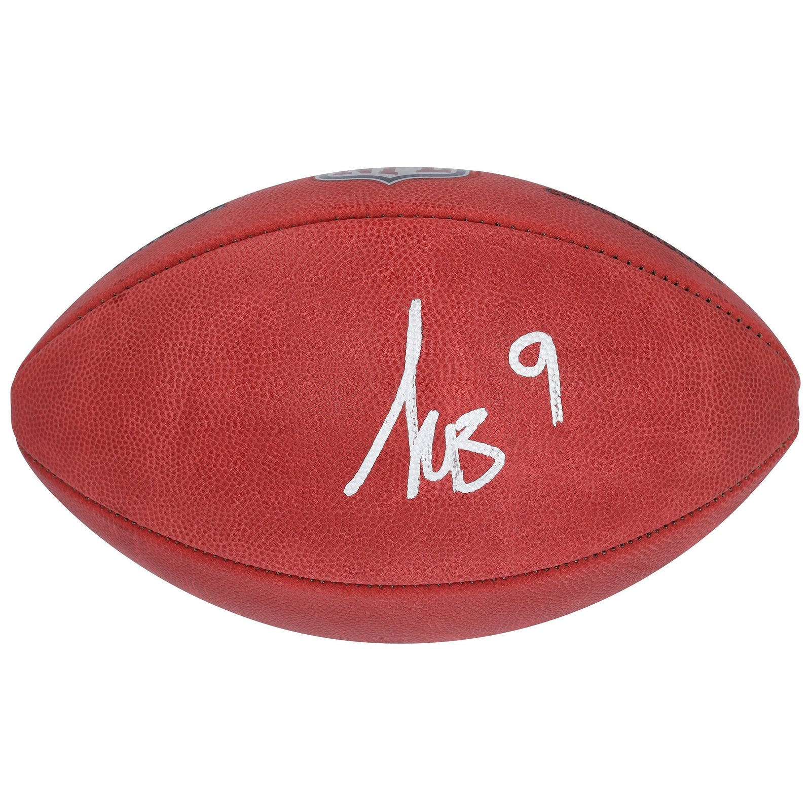 Kayshon Boutte New England Patriots Autographed Fanatics Authentic Wilson Duke Full Color Football - The Ballers Bank