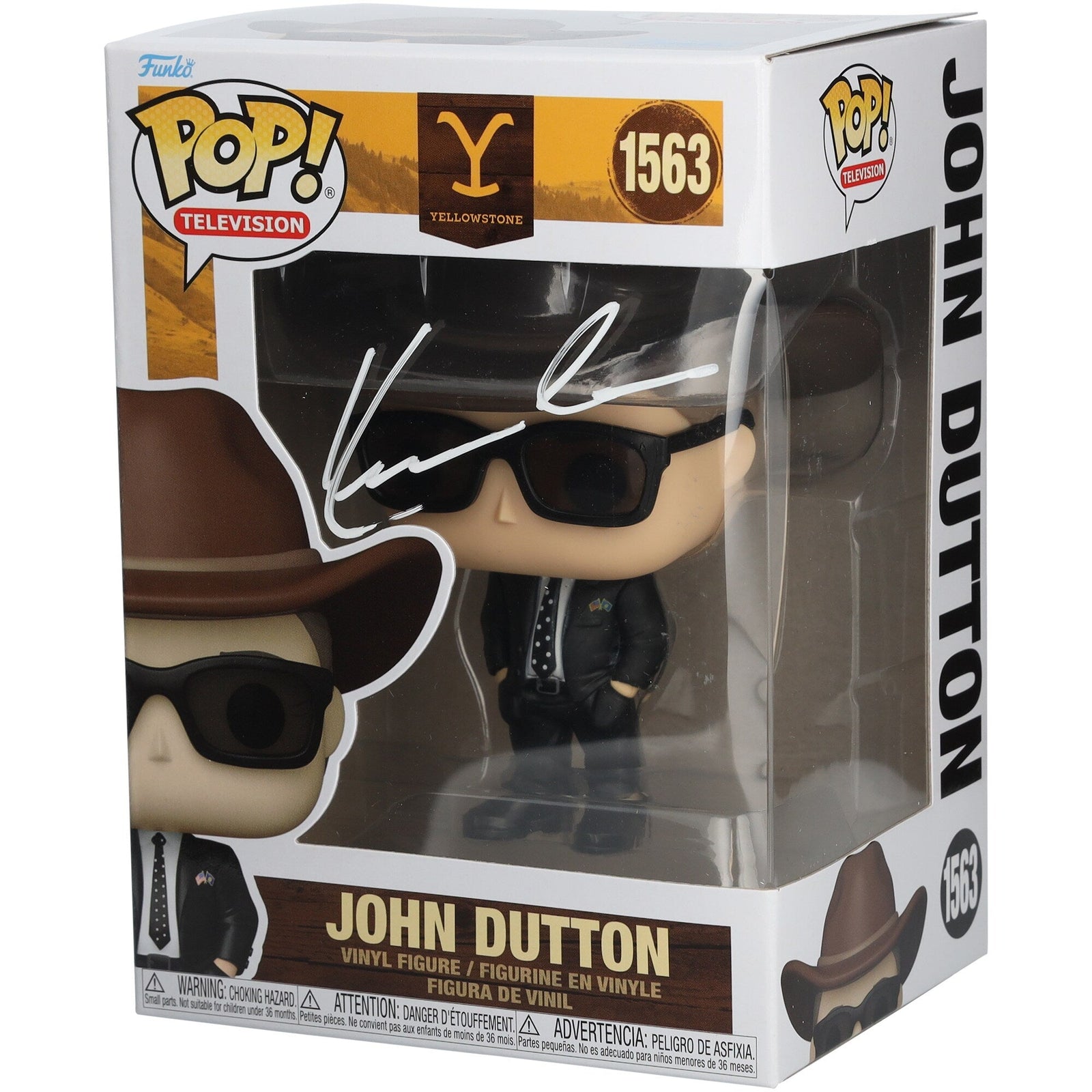 Kevin Costner Yellowstone Autographed Fanatics Authentic 1563 John Dutton Funko Pop! Vinyl Figurine - The Ballers Bank