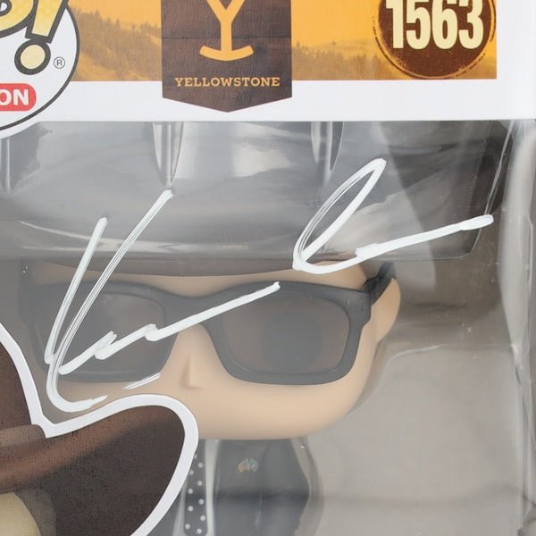 Kevin Costner Yellowstone Autographed Fanatics Authentic 1563 John Dutton Funko Pop! Vinyl Figurine - The Ballers Bank