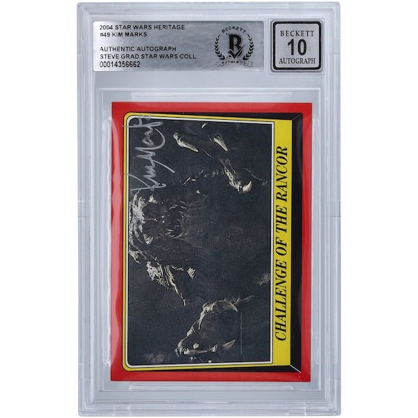 Kim Marks Star Wars Autographed 2004 Topps Heritage 49 BGS Authenticated 10 Card - The Ballers Bank