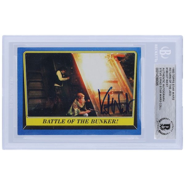 Kit West Star Wars Autographed 1983 Topps Return of the Jedi 189 BGS Authenticated Card - The Ballers Bank
