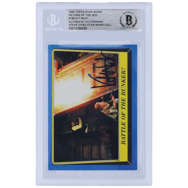 Kit West Star Wars Autographed 1983 Topps Return of the Jedi 189 BGS Authenticated Card - The Ballers Bank