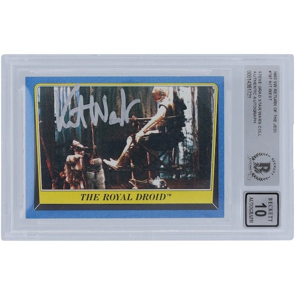 Kit West Star Wars Autographed 1983 Topps Return of the Jedi 197 BGS Authenticated 10 Card - The Ballers Bank