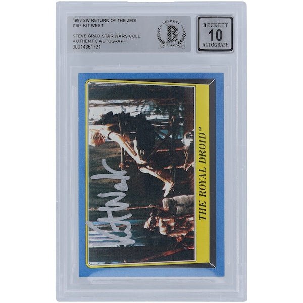 Kit West Star Wars Autographed 1983 Topps Return of the Jedi 197 BGS Authenticated 10 Card - The Ballers Bank