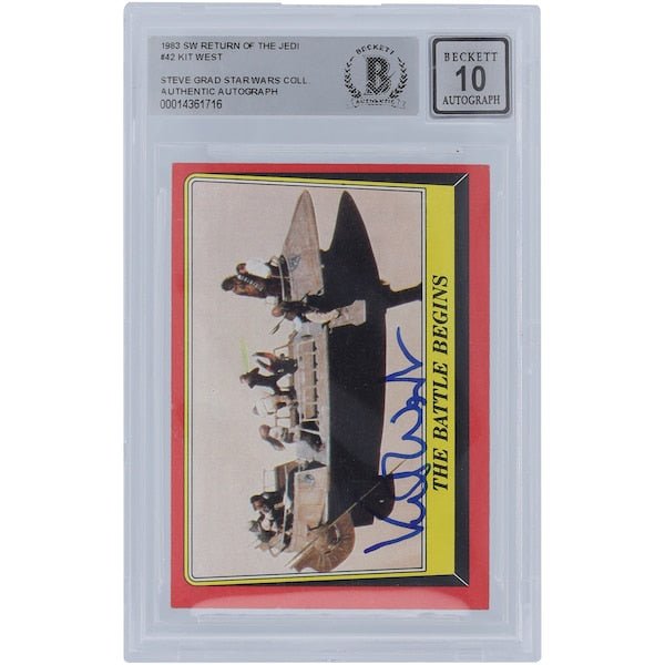 Kit West Star Wars Autographed 1983 Topps Return of the Jedi 42 BGS Authenticated 10 Card - The Ballers Bank