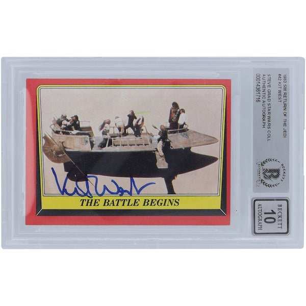Kit West Star Wars Autographed 1983 Topps Return of the Jedi 42 BGS Authenticated 10 Card - The Ballers Bank