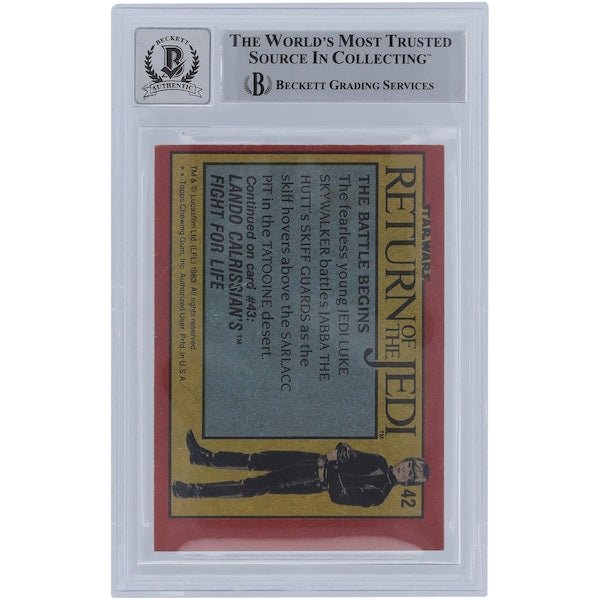 Kit West Star Wars Autographed 1983 Topps Return of the Jedi 42 BGS Authenticated 10 Card - The Ballers Bank
