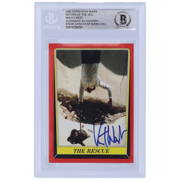 Kit West Star Wars Autographed 1983 Topps Return of the Jedi 48 BGS Authenticated Card - The Ballers Bank