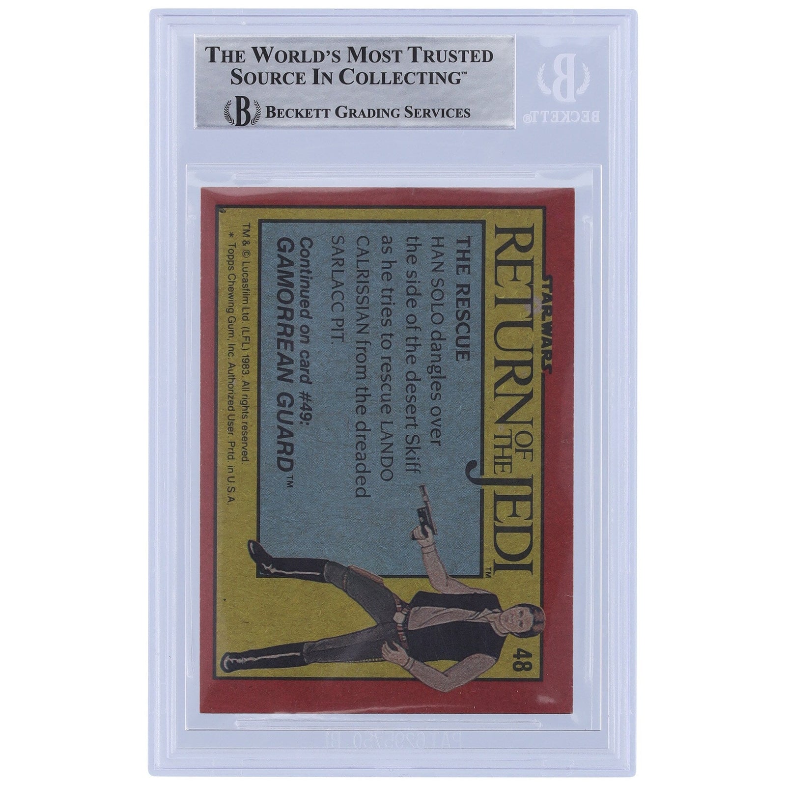 Kit West Star Wars Autographed 1983 Topps Return of the Jedi 48 BGS Authenticated Card - The Ballers Bank