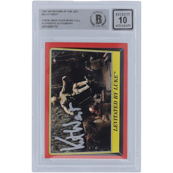 Kit West Star Wars Autographed 1983 Topps Return of the Jedi 83 BGS Authenticated 10 Card - The Ballers Bank