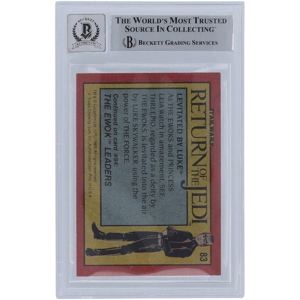 Kit West Star Wars Autographed 1983 Topps Return of the Jedi 83 BGS Authenticated 10 Card - The Ballers Bank