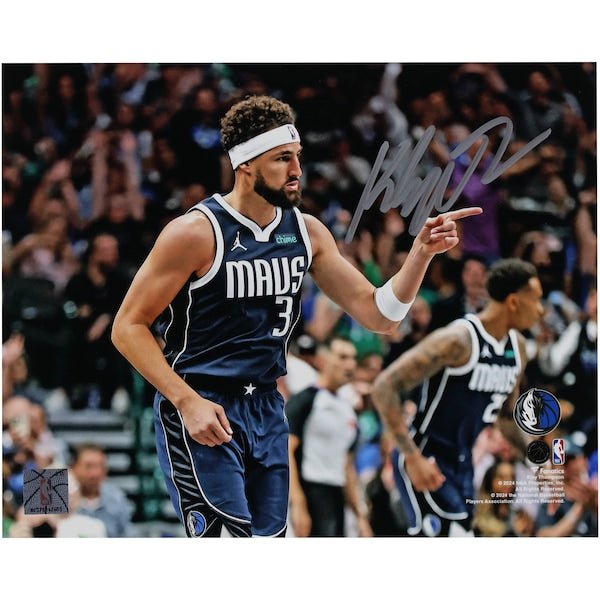 Klay Thompson Dallas Mavericks Autographed Fanatics Authentic 8" x 10" Shooting Celebration Photograph - The Ballers Bank
