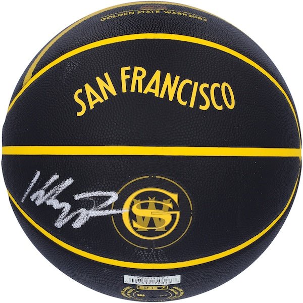 Klay Thompson Golden State Warriors Autographed Fanatics Authentic Wilson 2023 - 24 City Edition Collector's Basketball - The Ballers Bank