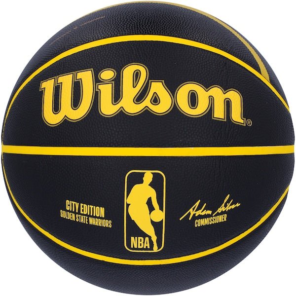 Klay Thompson Golden State Warriors Autographed Fanatics Authentic Wilson 2023 - 24 City Edition Collector's Basketball - The Ballers Bank