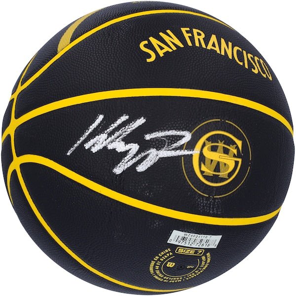 Klay Thompson Golden State Warriors Autographed Fanatics Authentic Wilson 2023 - 24 City Edition Collector's Basketball - The Ballers Bank