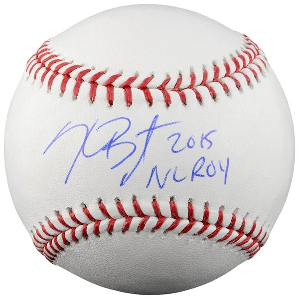 Kris Bryant Chicago Cubs Fanatics Authentic Autographed Baseball with "2015 NL ROY" Inscription - The Ballers Bank