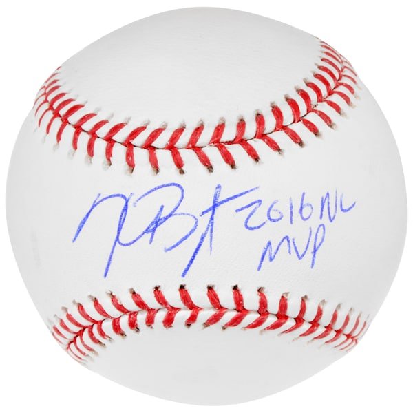 Kris Bryant Chicago Cubs Fanatics Authentic Autographed Baseball with "2016 NL MVP" Inscription - The Ballers Bank