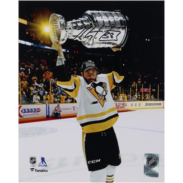 Kris Letang Pittsburgh Penguins Autographed Fanatics Authentic 8" x 10" 2017 Raising Cup Photograph - The Ballers Bank