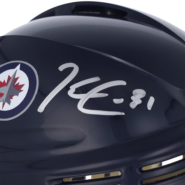 Kyle Connor Winnipeg Jets Autographed Fanatics Authentic Navy Mini Helmet - The Ballers Bank