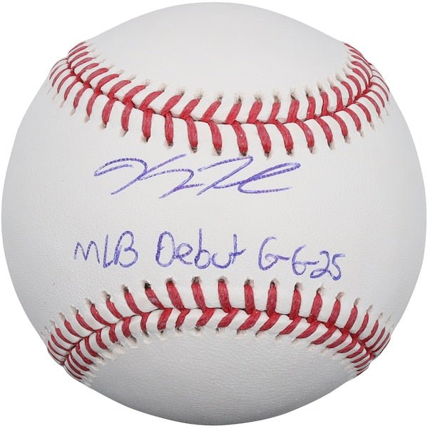 Kyle Teel Chicago White Sox Autographed Fanatics Authentic Baseball with "MLB Debut 6/6/25" Inscription - The Ballers Bank
