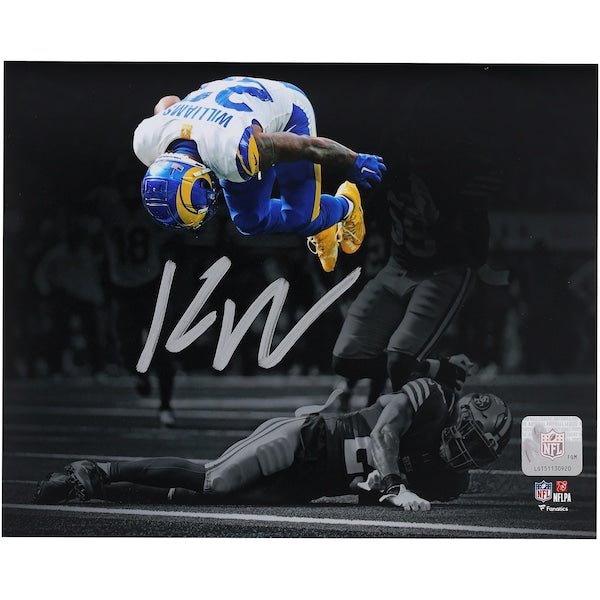 Kyren Williams Los Angeles Rams Autographed Fanatics Authentic 8" x 10" Flip Spotlight Photograph - The Ballers Bank