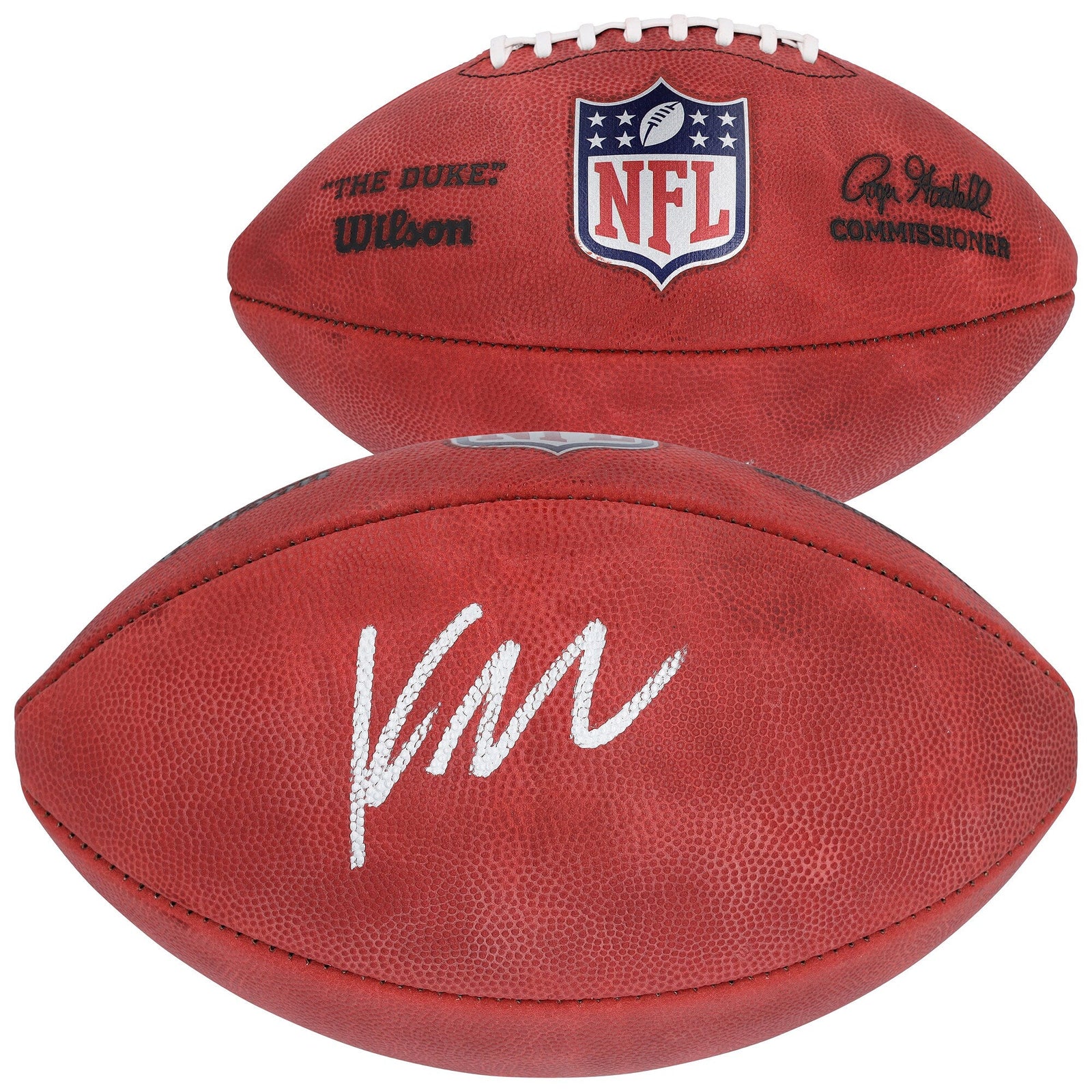 Kyren Williams Los Angeles Rams Autographed Fanatics Authentic Wilson Duke Full Color Football - The Ballers Bank