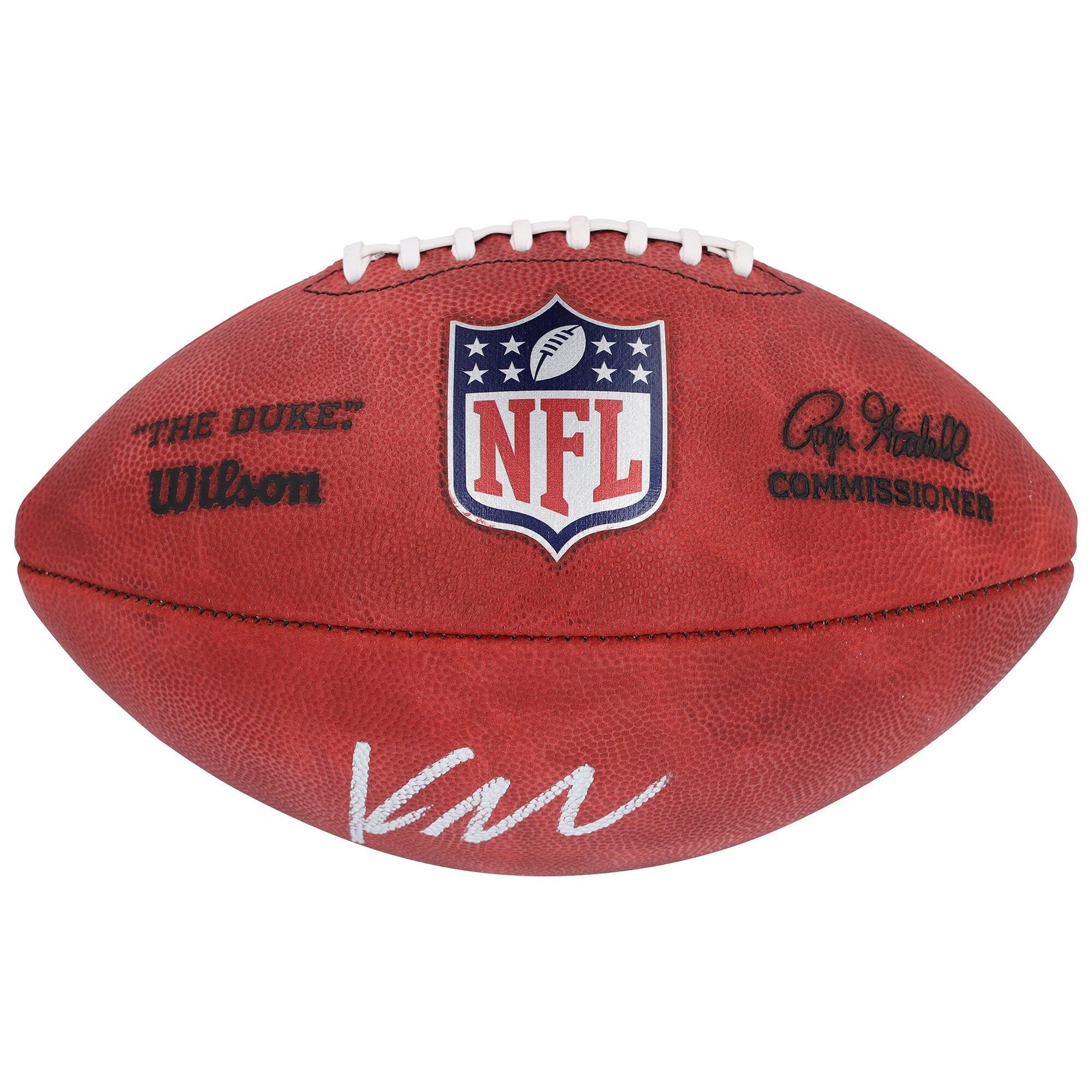 Kyren Williams Los Angeles Rams Autographed Fanatics Authentic Wilson Duke Full Color Football - The Ballers Bank